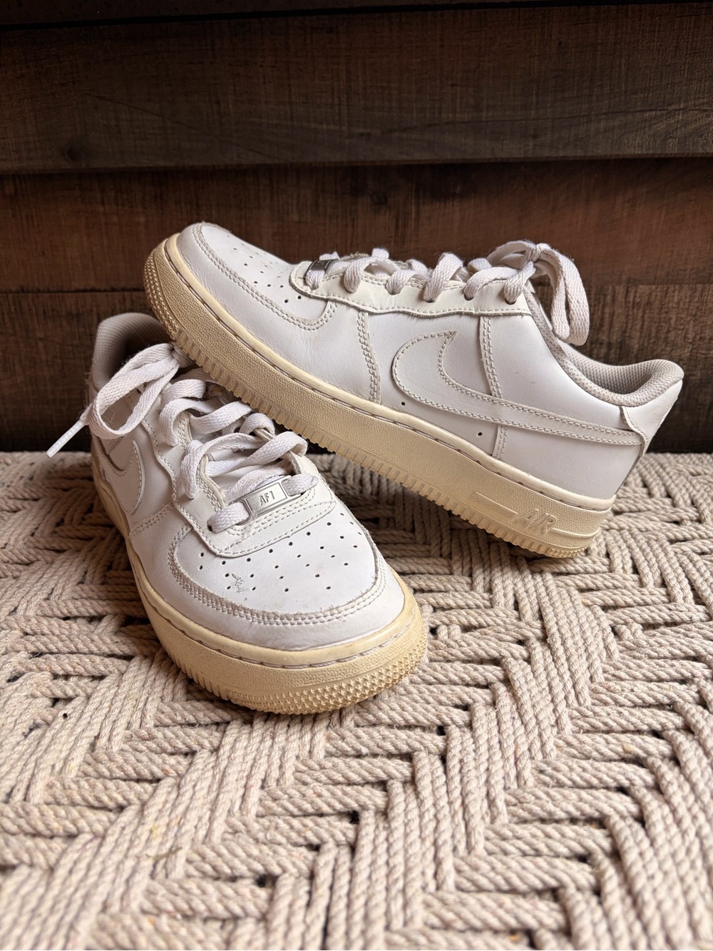 Nike Kids' Air Force 1 Low - Cream